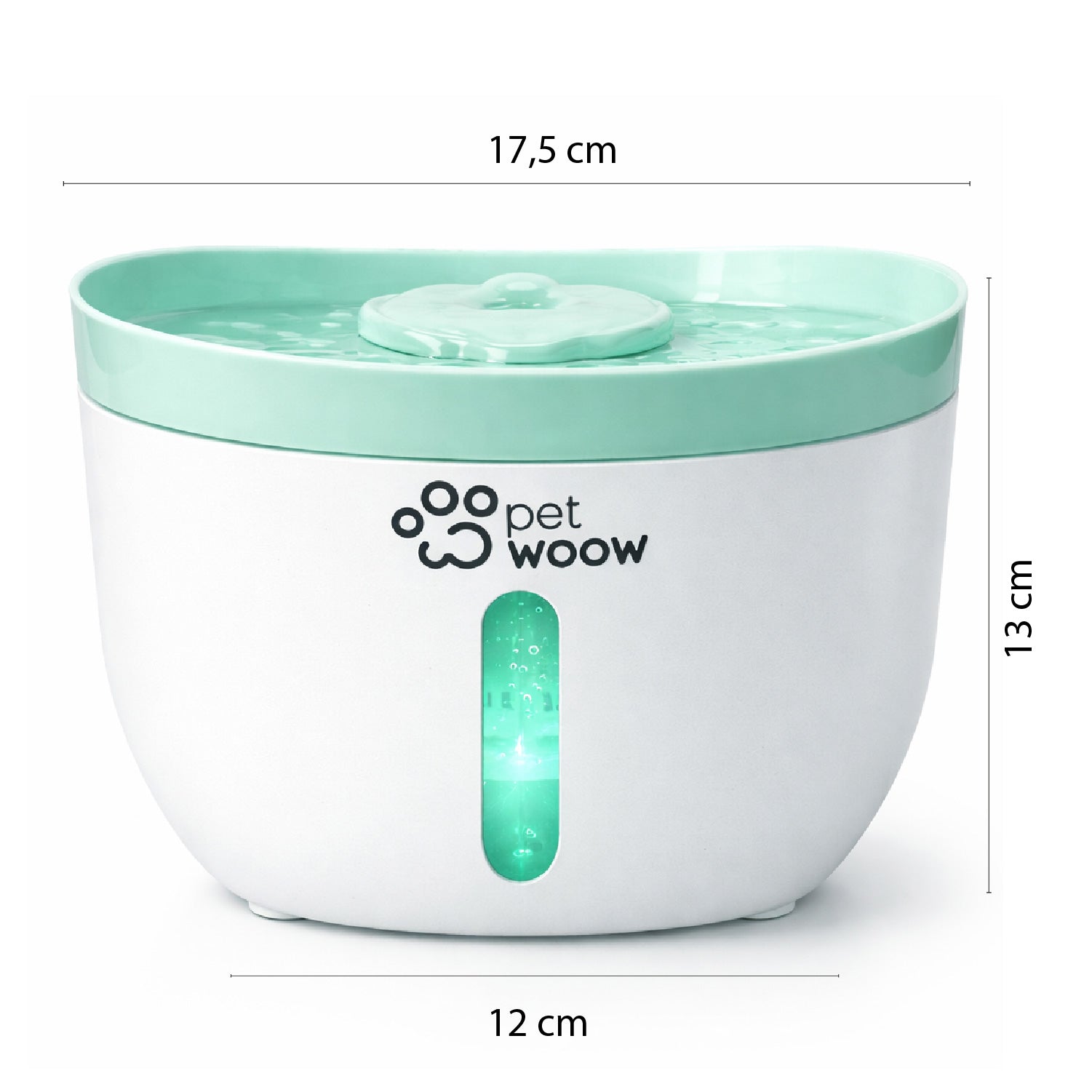 Fuente de Agua Bebedero para Mascotas Verde