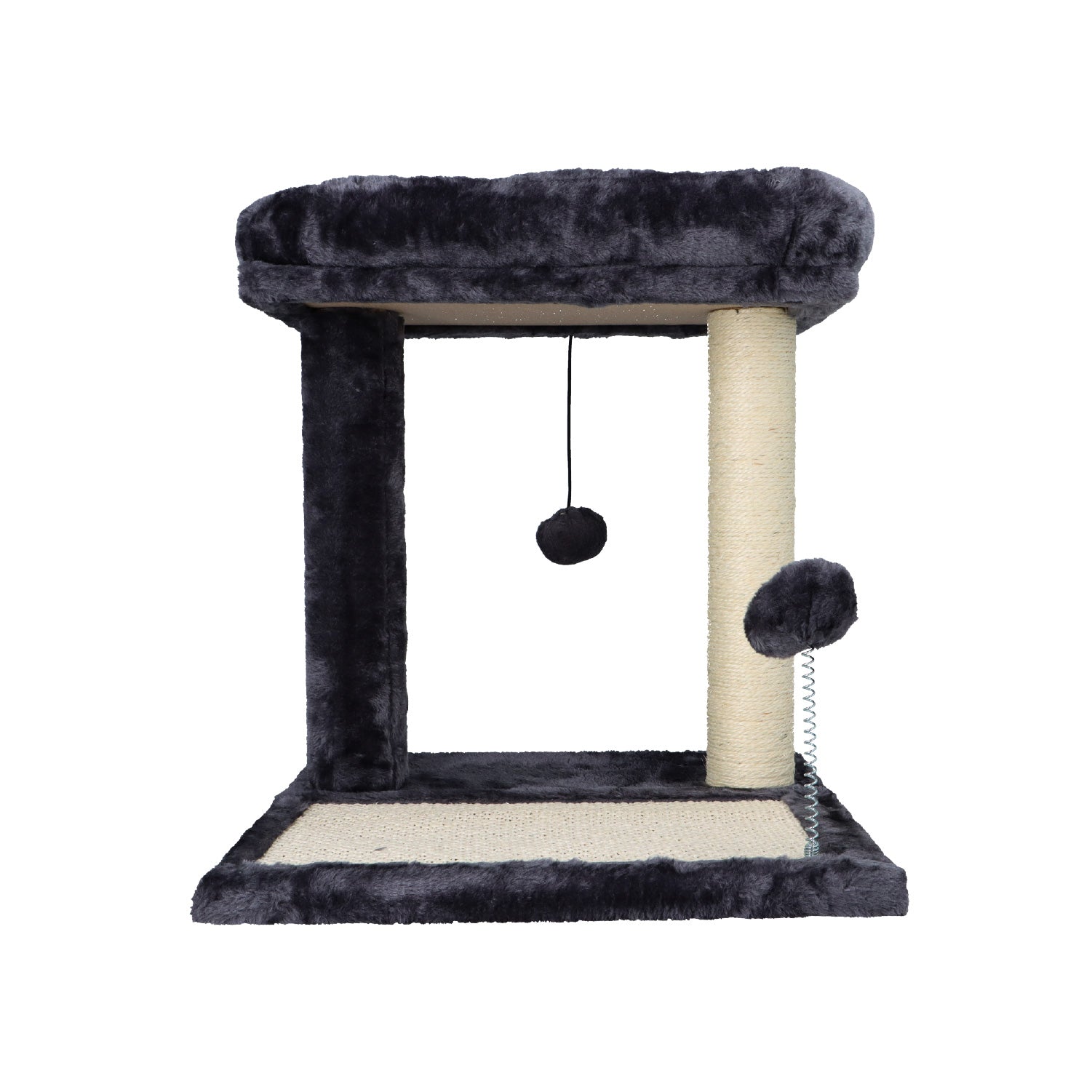 Rascador De Gatos Con Juguete Y Cama 44x40x40